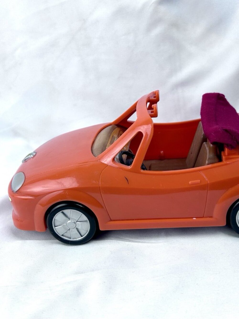 Toy Sports Car Orange Two-Seater Convertible for Calico Critters - Picture 3 of 12